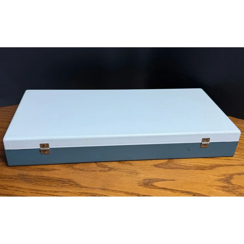 Vintage Smith-Victor Metal Slide Storage Case - w/47 35mm slides, from 1969+